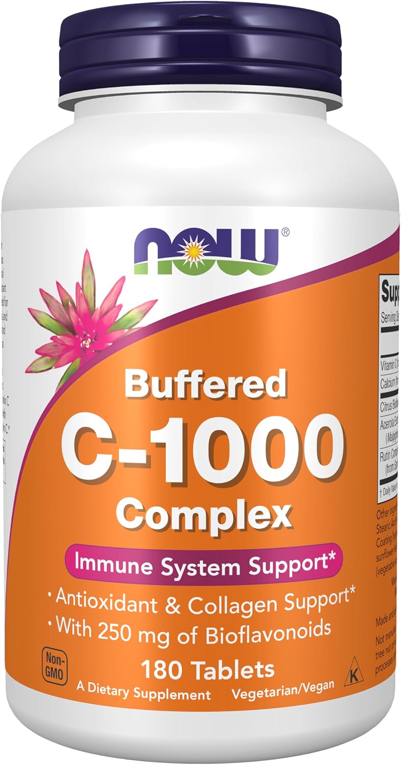 NOW Foods Vitamin C-1000 Complex with Bioflavonoids - 180 Tablets