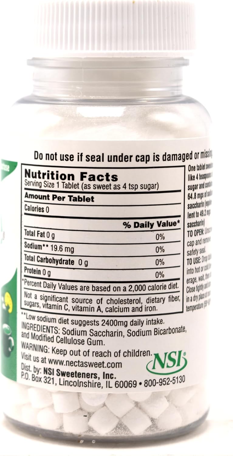 Necta Sweet Sugar Substitute Tablets, 1.0 g, 500 Count