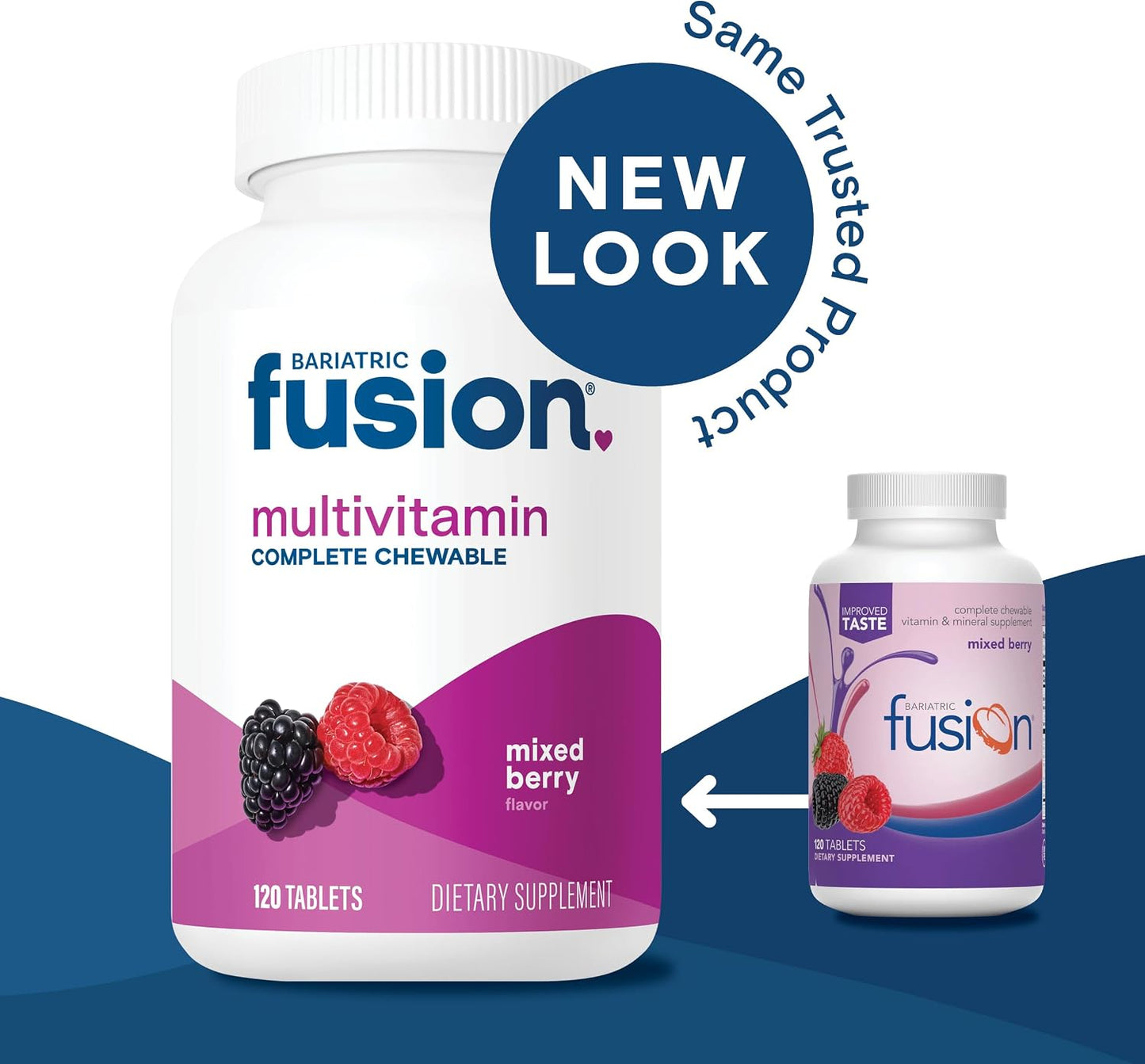 Bariatric Fusion Complete Chewable Multivitamin with Iron - Mixed Berry - 120 Tablets (1 Month Supply) - görsel 9