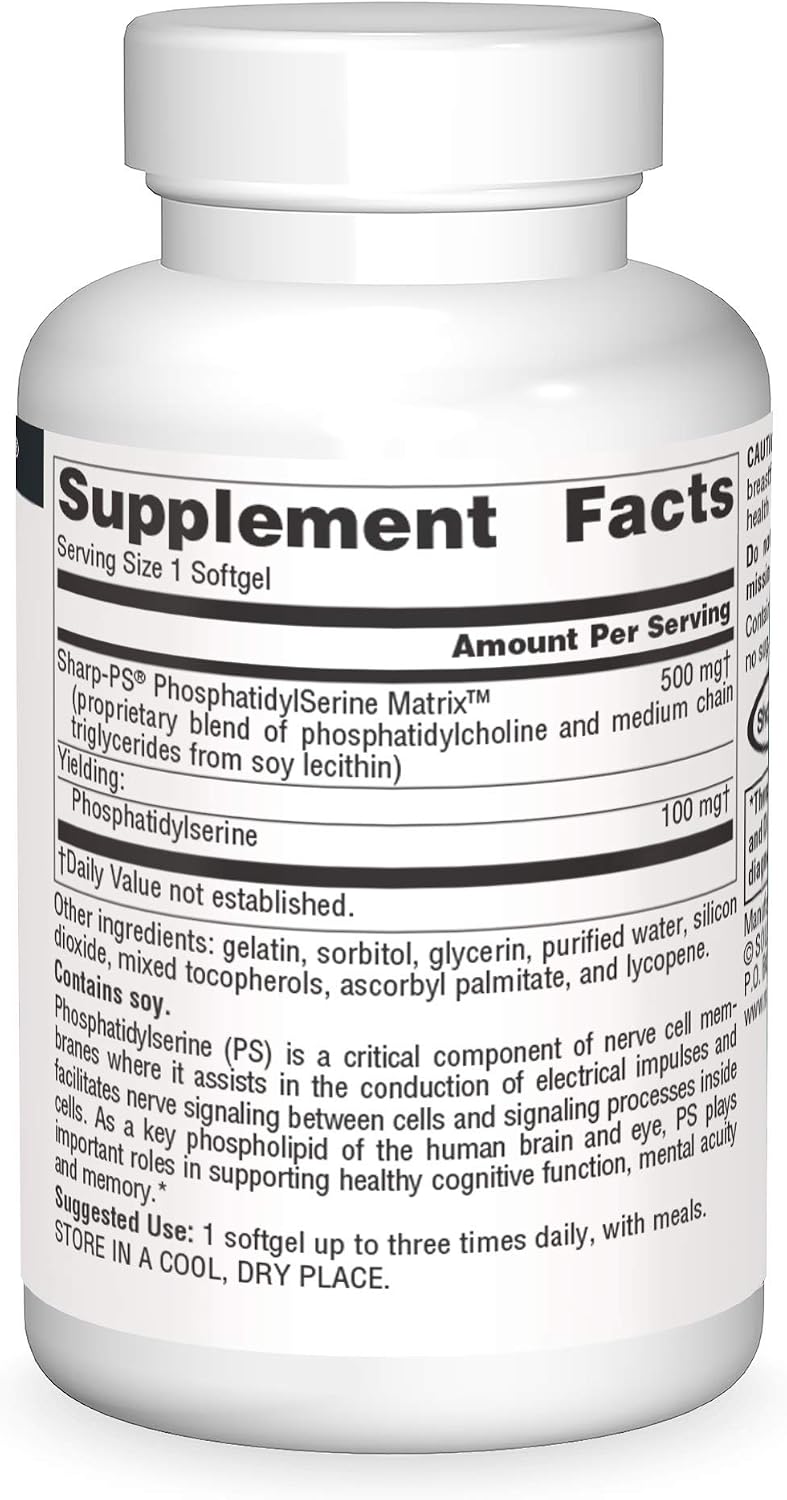 Source Naturals Phosphatidylserine Matrix 500 mg - 30 Softgels