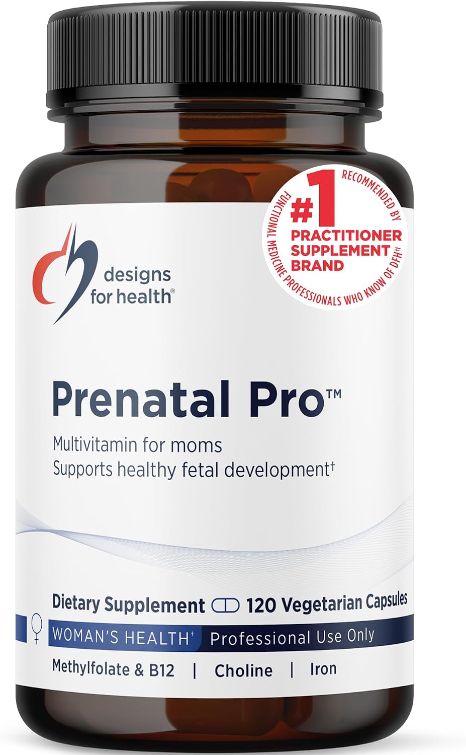 Designs for Health Prenatal Pro Methylated Multivitamin for Women (120 Capsules) - Canada