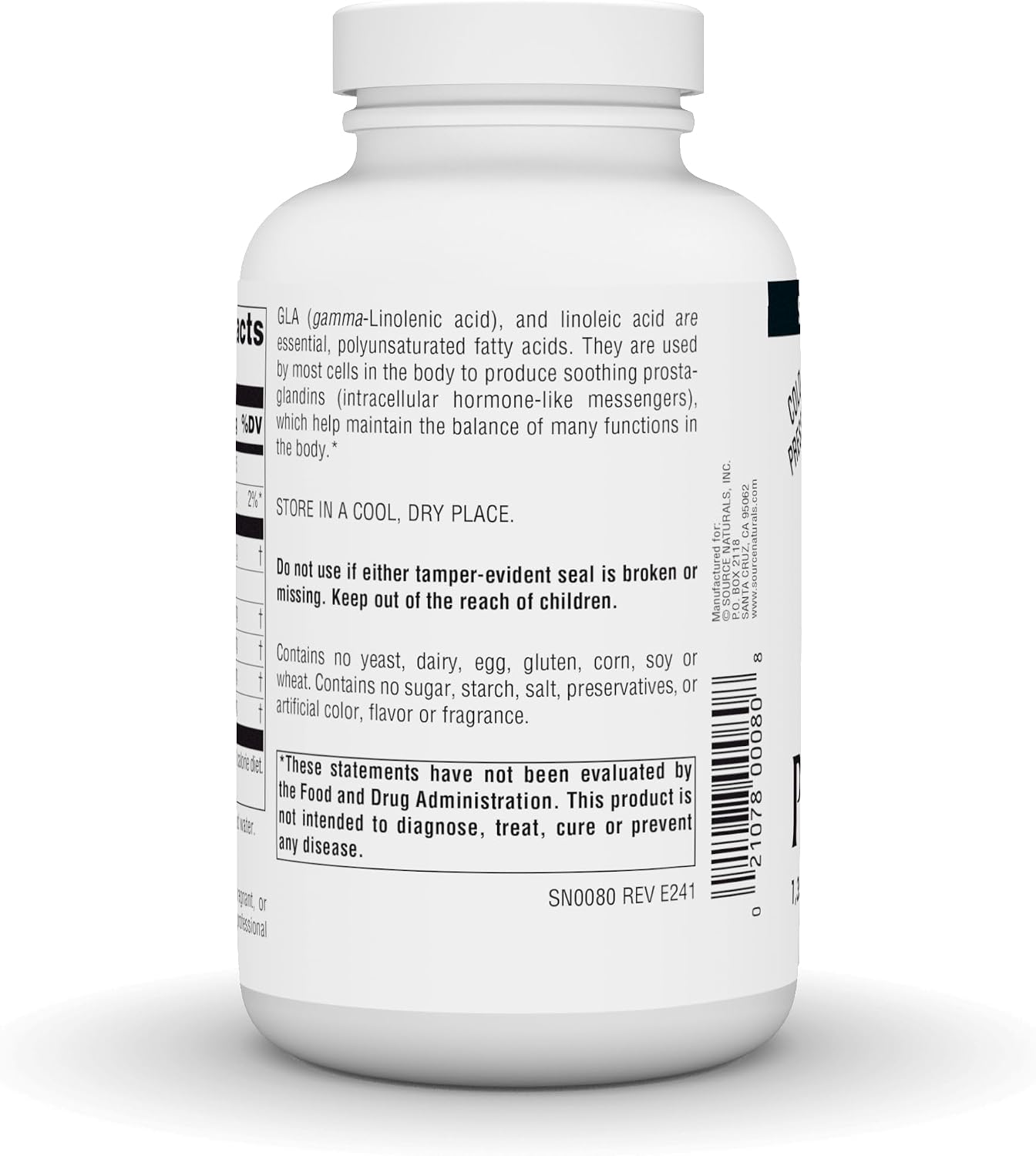 Source Naturals Evening Primrose Oil, Hexane-Free, Cold-Pressed - 1350mg, 120 Softgels