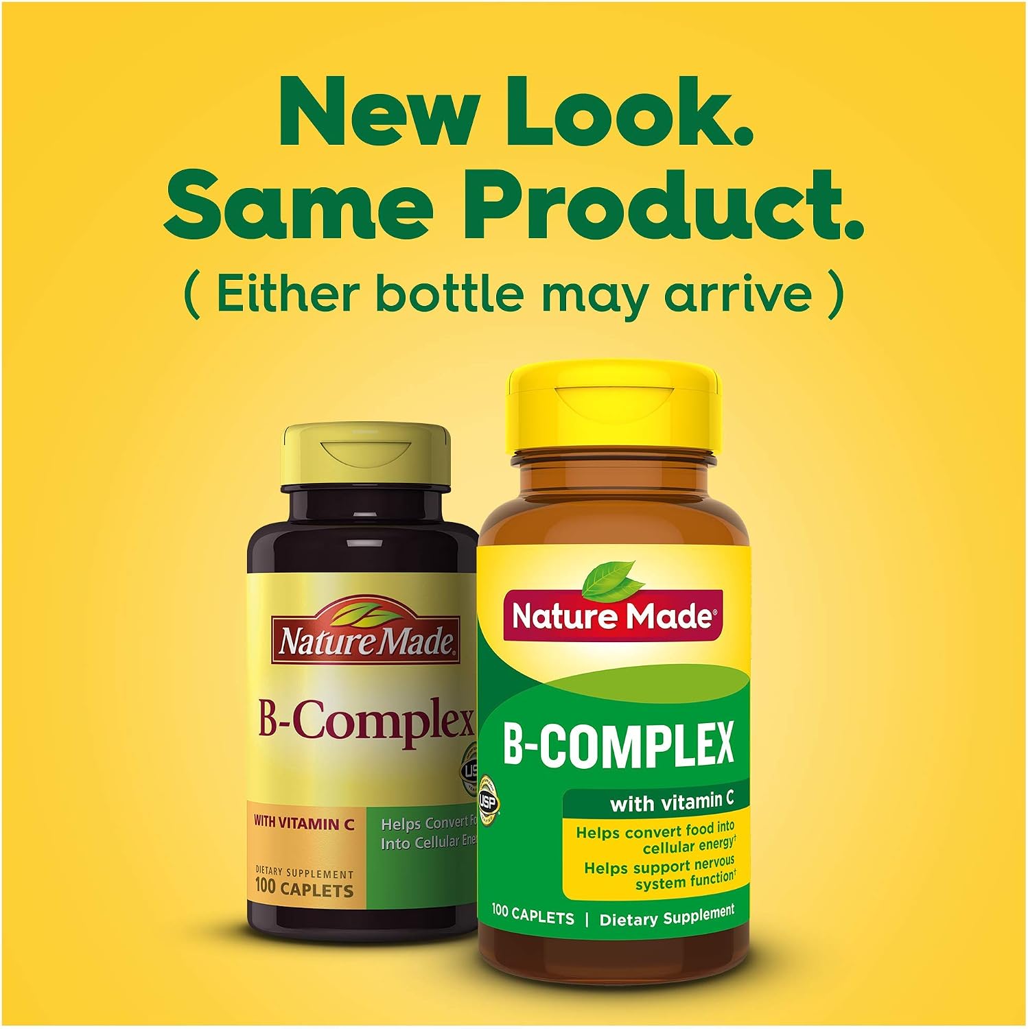 Nature Made B-Complex with Vitamin C Caplets, 300 Count (3-Pack)