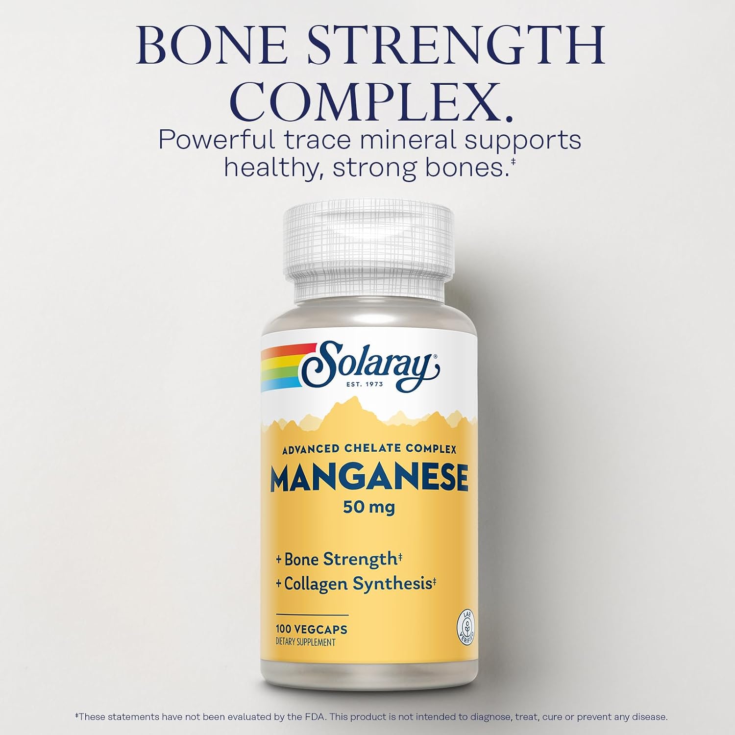SOLARAY Manganese 50 mg – 100 VegCaps