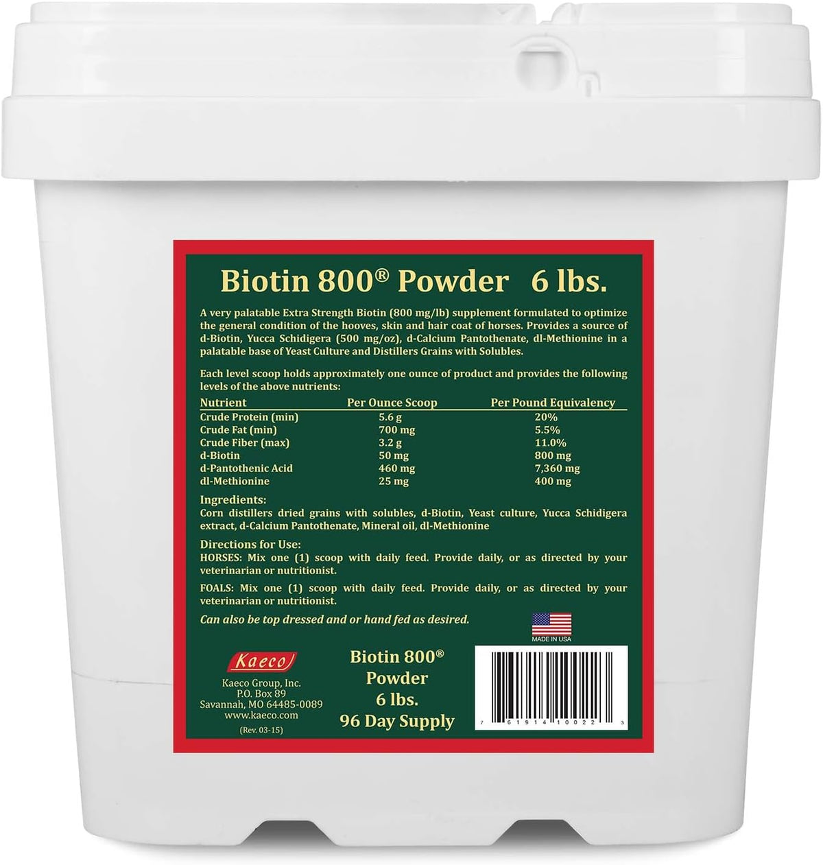Biotin 800 Powder, 2.72 kg - görsel 5