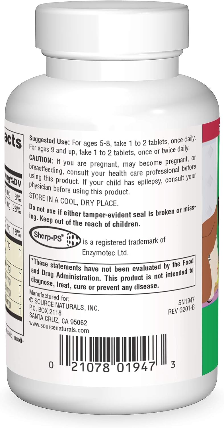 Source Naturals Attentive Child – Cognitive Nutrients for Growing Minds