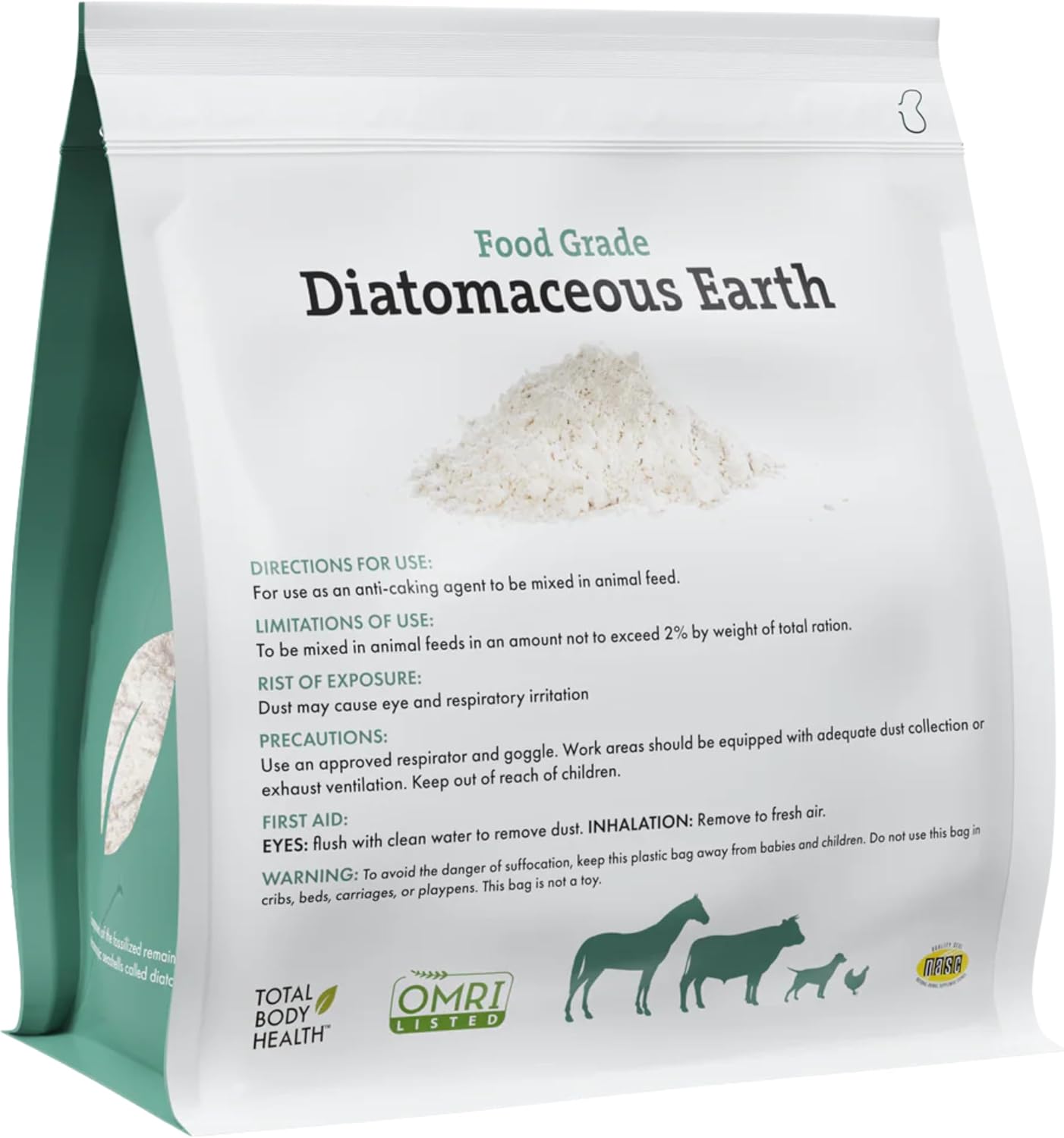 Wholistic Pet Organics Diatomaceous Earth - Food Grade for Dogs and Cats, 368 g