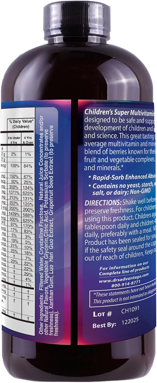 Liquid Children's Super MultiVitamins & Mineral 946 mL