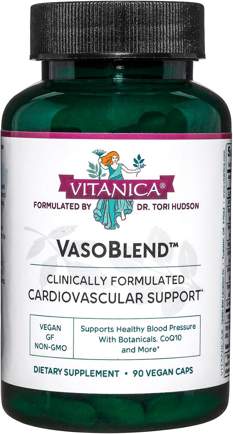 Vitanica VasoBlend, Cardiovascular Support, Vegan and Vegetarian, 180 Capsules