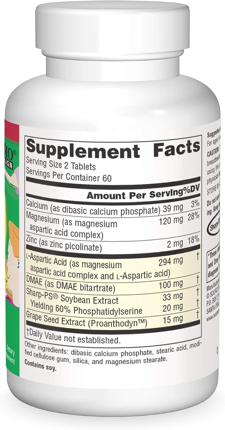 Source Naturals Attentive Child – Cognitive Nutrients for Growing Minds