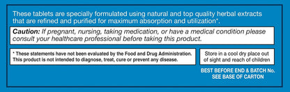 Aquaflow Water Balance Support Tablets – Botanical Blend for Healthy Fluid Balance – 60 Tablets