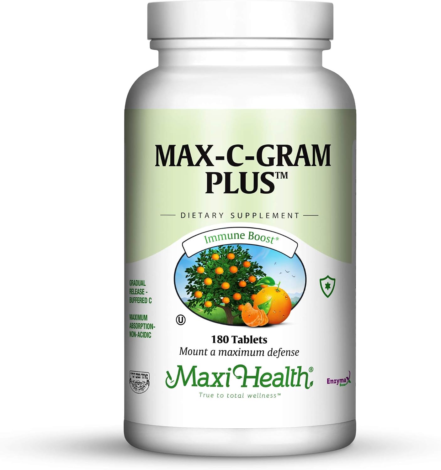 Maxi Health Vitamin C 1050mg – Buffered C Complex with Calcium Ascorbate & Bioflavonoids – 90 Tablets