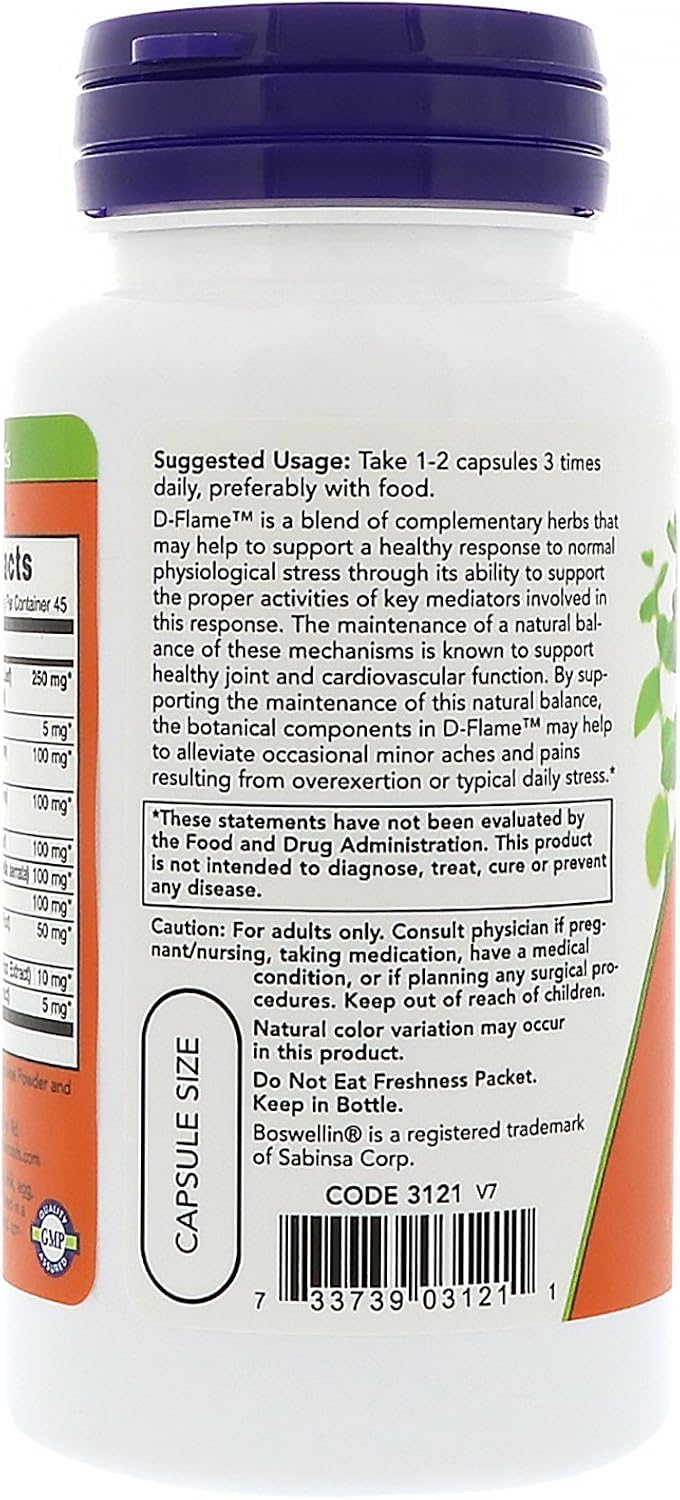 Now Foods D-Flame, 90 Veg Capsules