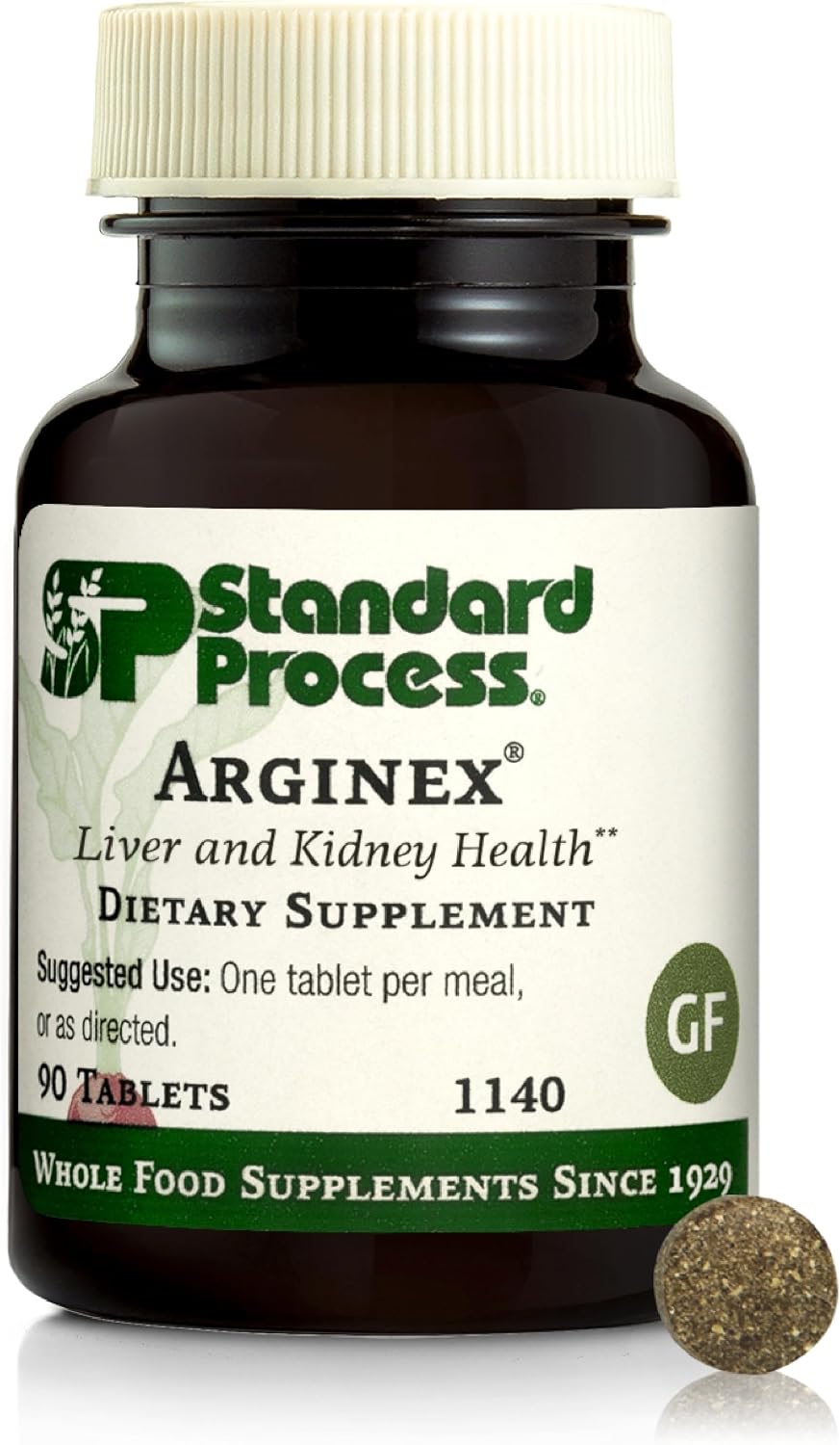 Standard Process Arginex - Liver & Kidney Health Supplement - 90 Tablets