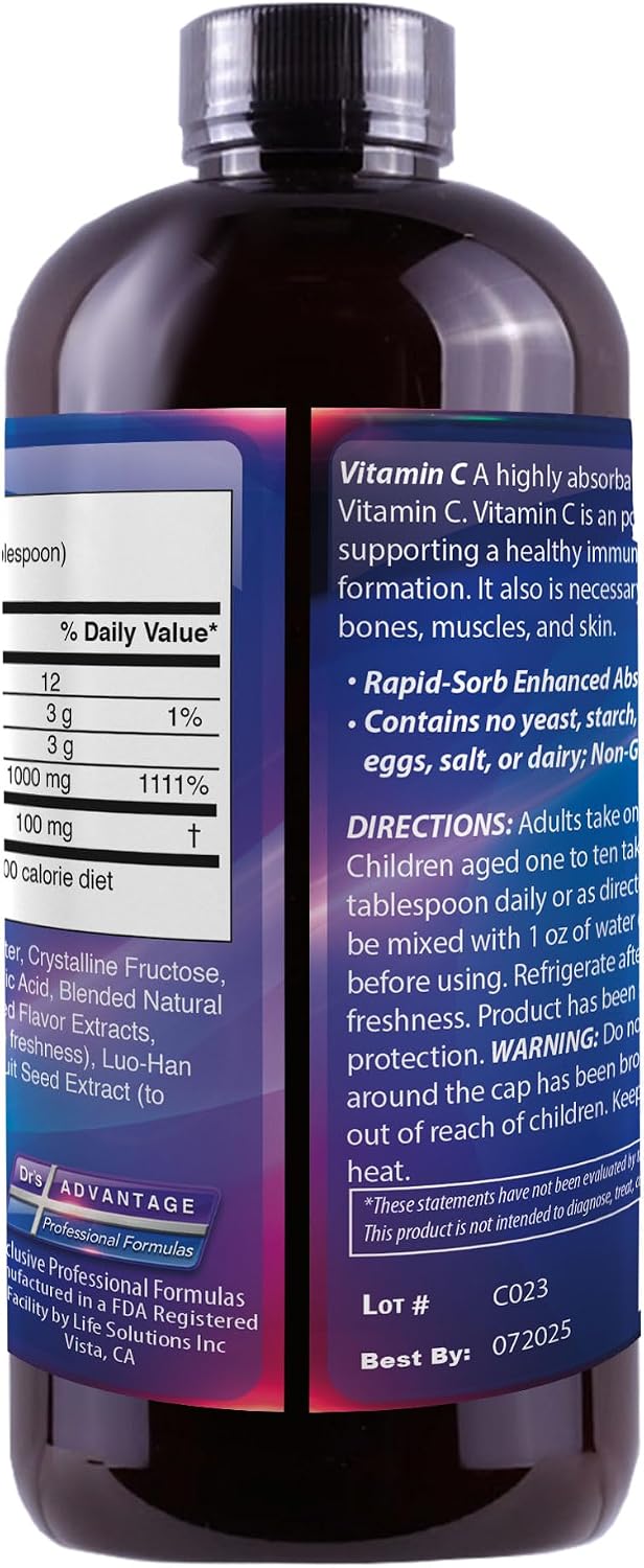Liquid Vitamin C + Bioflavonoids 473 mL