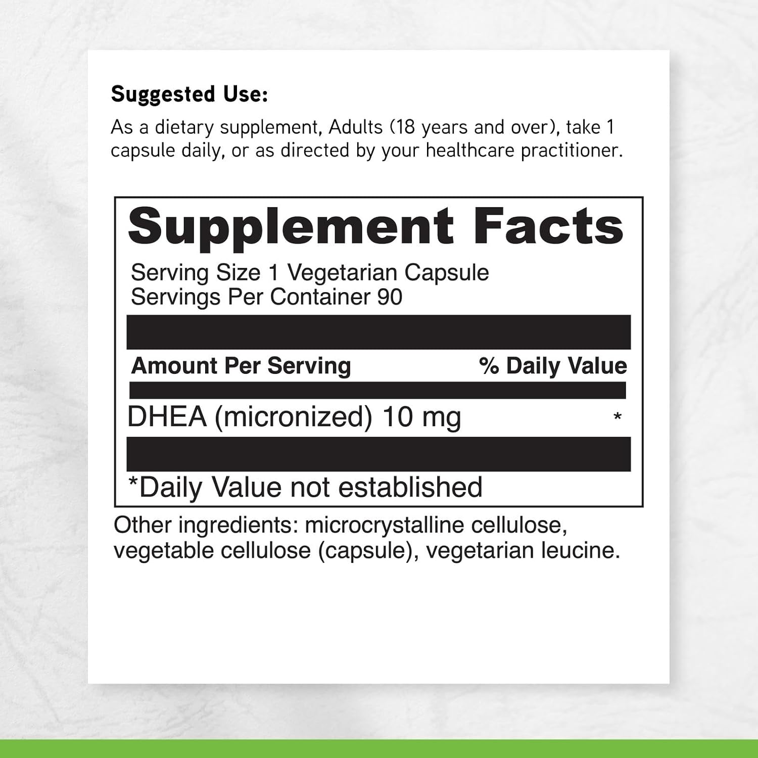 DAVINCI Labs Micronized DHEA 10mg – Support for Healthy Aging, Hormonal Balance, Brain Health & Thyroid Function – Vegetarian, Gluten-Free – 90 Capsules
