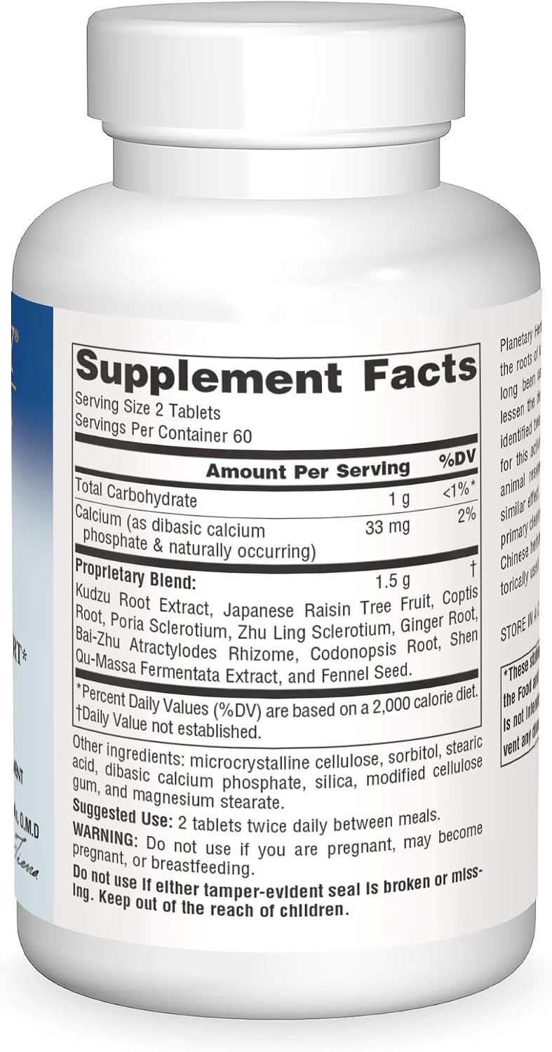 Planetary Herbals Kudzu Recovery 750 mg – Liver and Alcohol Support – 120 Tablets