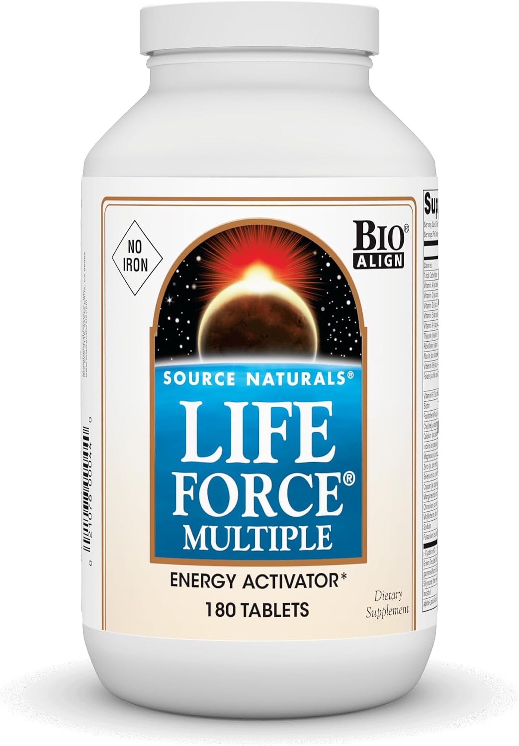 Source Naturals Life Force Multiple Iron-Free Multivitamin – High Potency Daily Supplement with Essential Nutrients, 60 Tablets