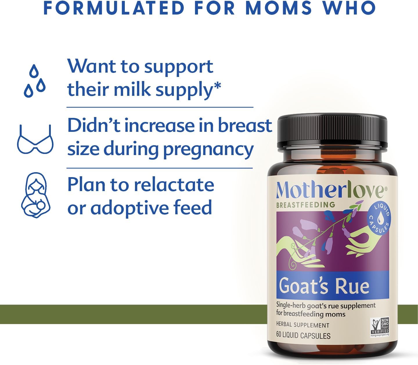 Motherlove Goat's Rue Liquid Capsules – Breastfeeding Support