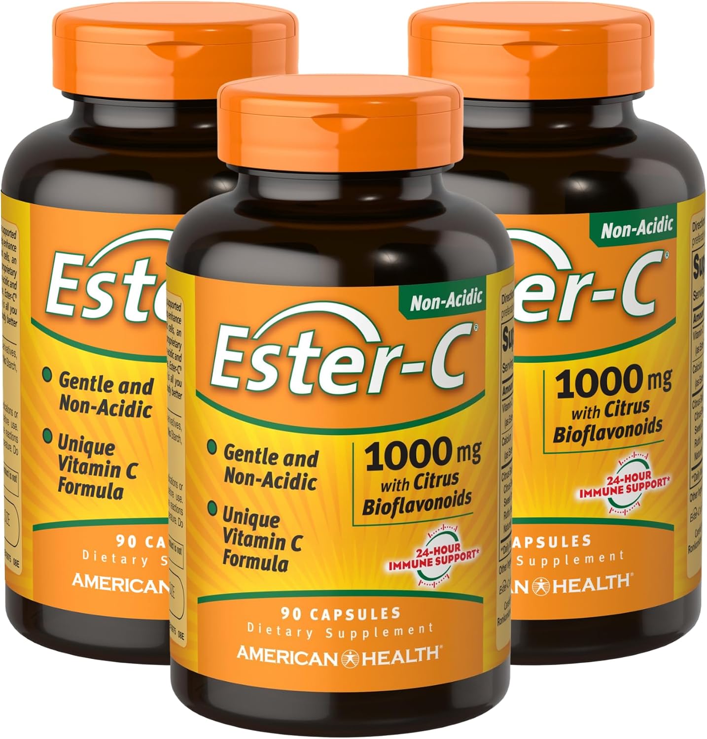 American Health Ester-C 1000mg with Citrus Bioflavonoids, 180 Capsules - görsel 2
