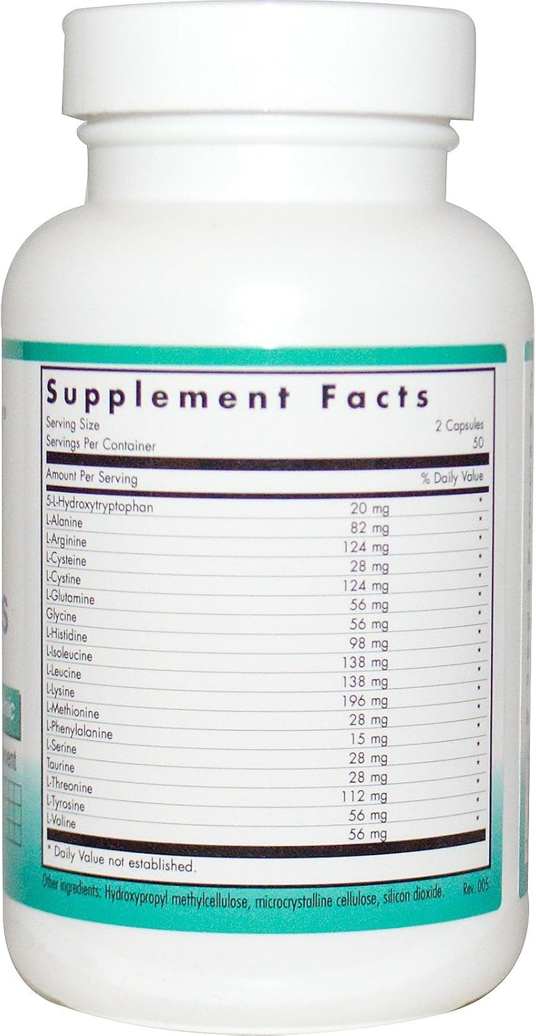 NutriCology FreeAminos, 100 Capsules