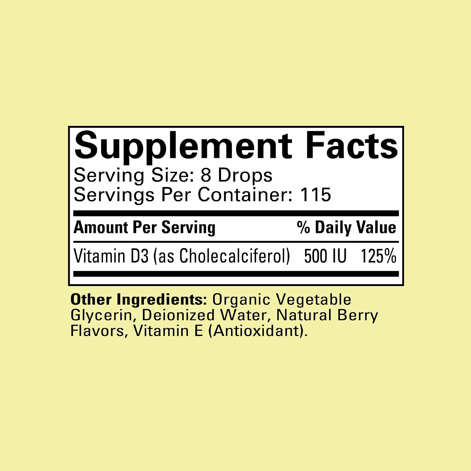 ChildLife Essentials Baby Vitamin D3 Drops