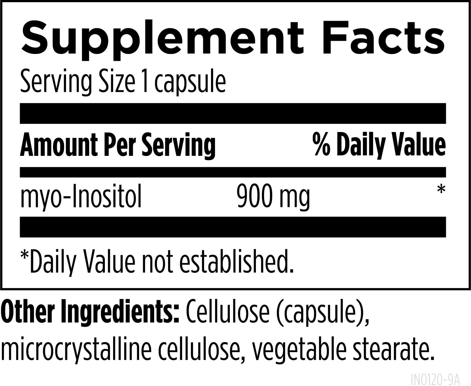 Designs for Health Inositol Capsules – 900mg Myo-Inositol Supplement for Hormonal Support, Relaxation & Liver Health (120 Capsules)