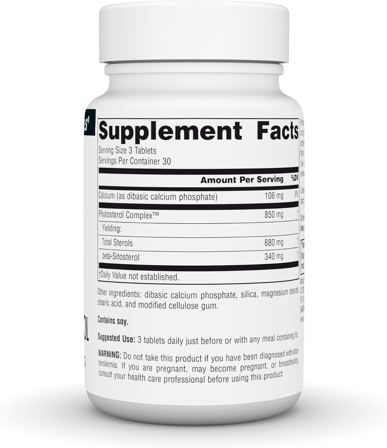 Source Naturals Phytosterol Complex with Beta-Sitosterol, 113 mg - 90 Tablets