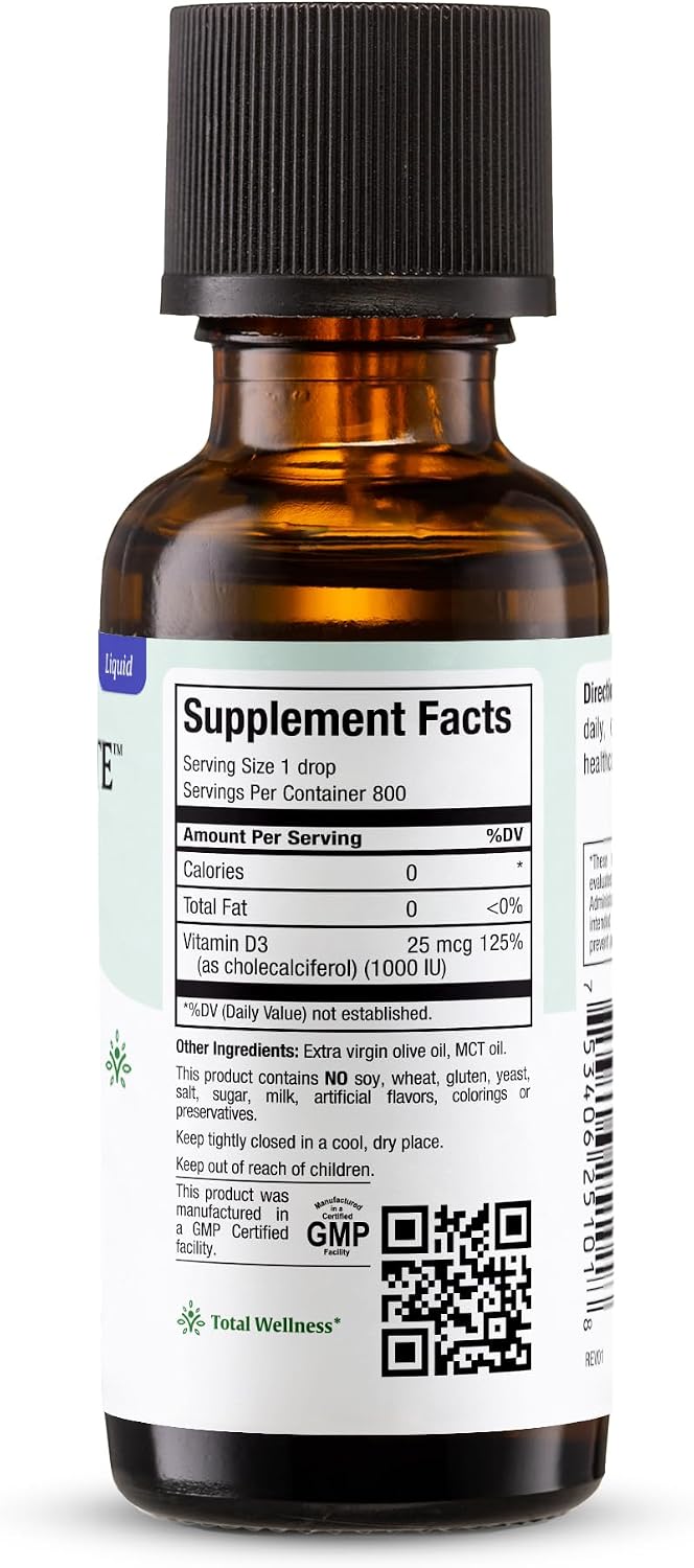 Vitamin D3 Concentrate - 1000 IU Per Drop - 30 mL - Maxi Health