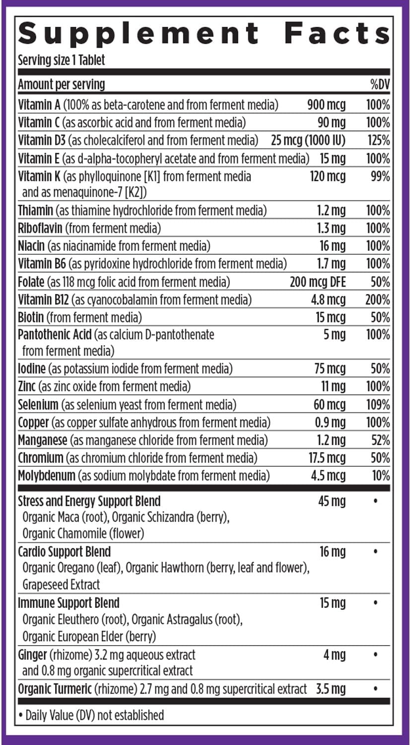 New Chapter Every Man's One Daily Multivitamin - May Help Support Immune, Energy & Bone Health* - Fermented, Organic, Vegetarian - 72 Tablets