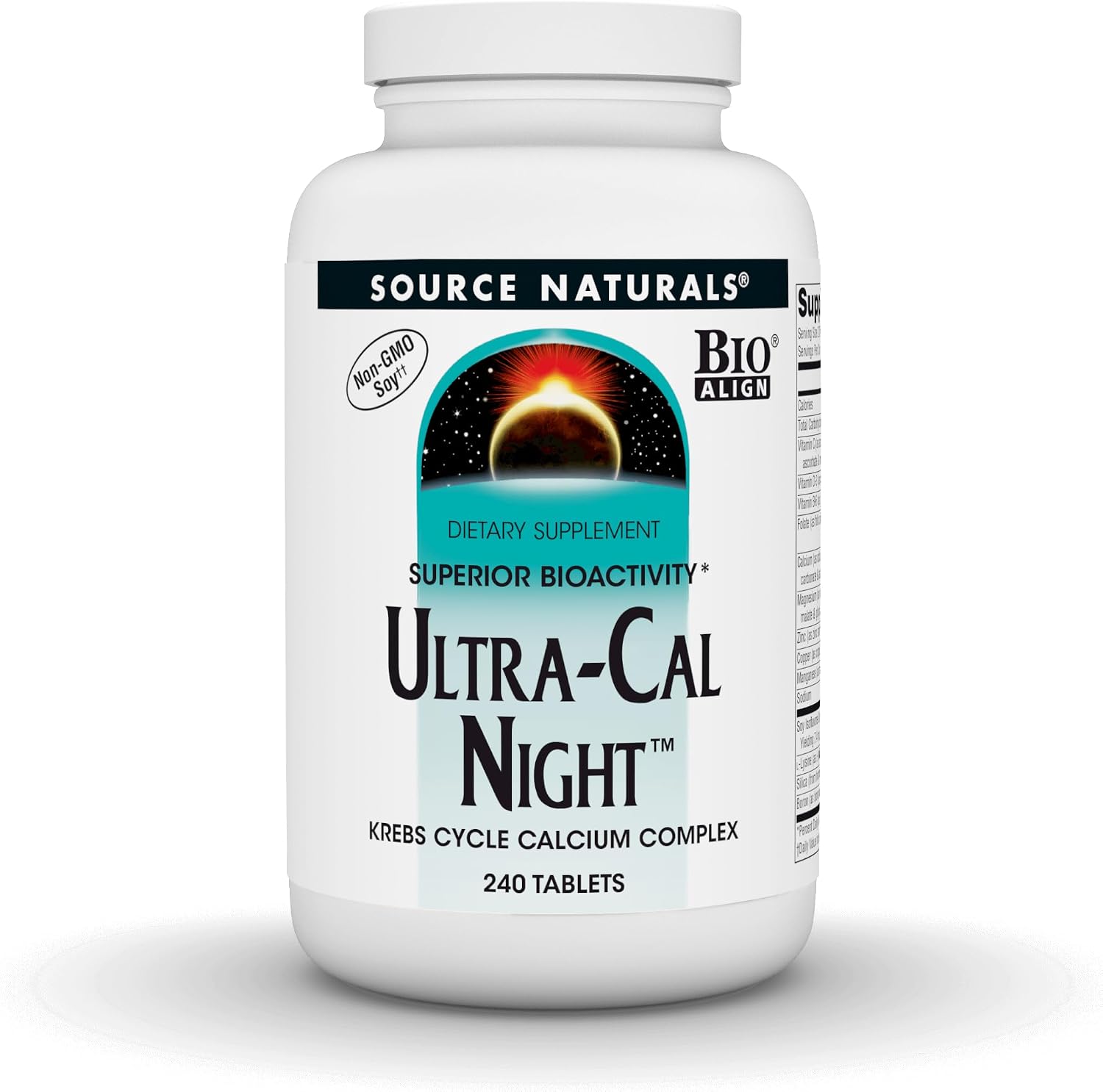 Source Naturals Ultra-Cal Night, Krebs Cycle Calcium Complex – 240 Tablets