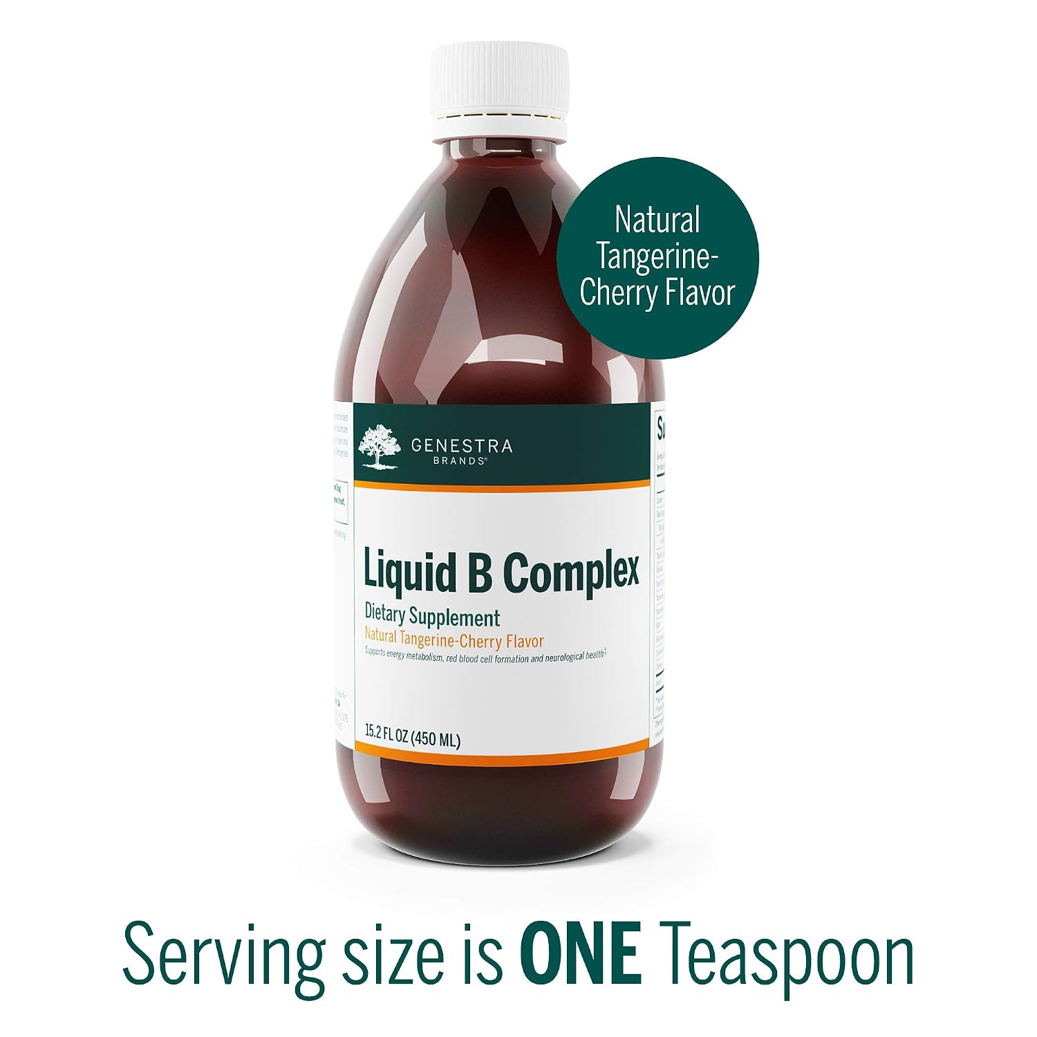 Genestra Brands Liquid B Complex - Broad Spectrum B-Vitamin Complex, 450 mL