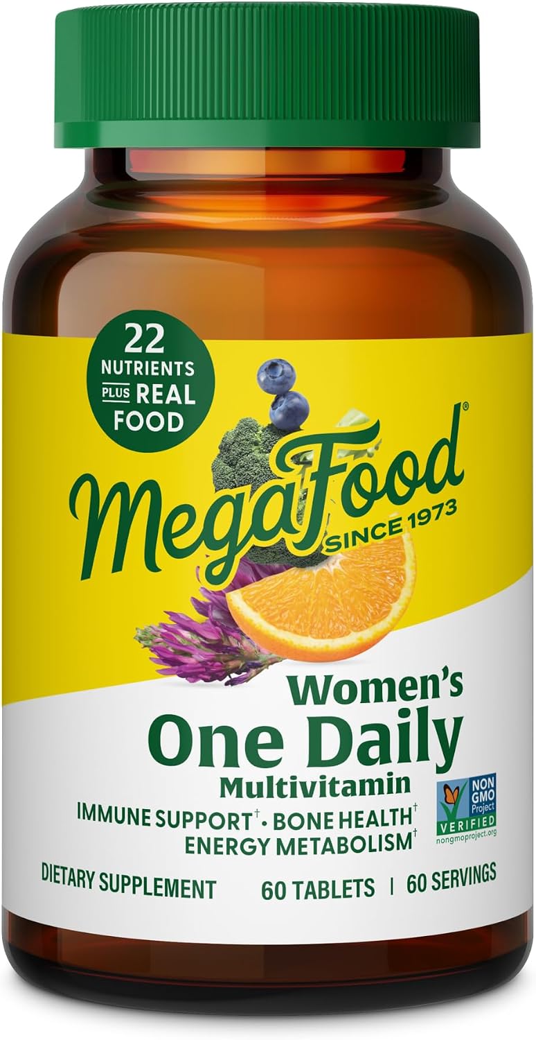 MegaFood Women's Multivitamin One Daily - with Iron, Vitamin C, Vitamin D & B Vitamins - 30 Tablets