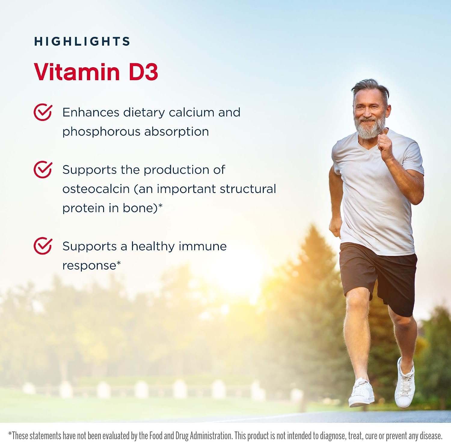 Jarrow Formulas Vitamin D3 2500 IU, 200 Softgels – Bone & Immune Support