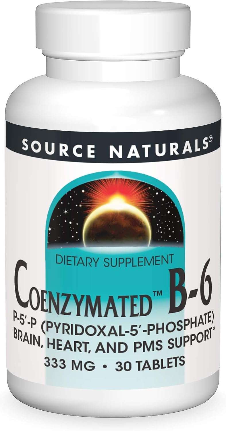 Source Naturals Coenzymated B-6 (P5P) – 333 mg, 60 Tablets