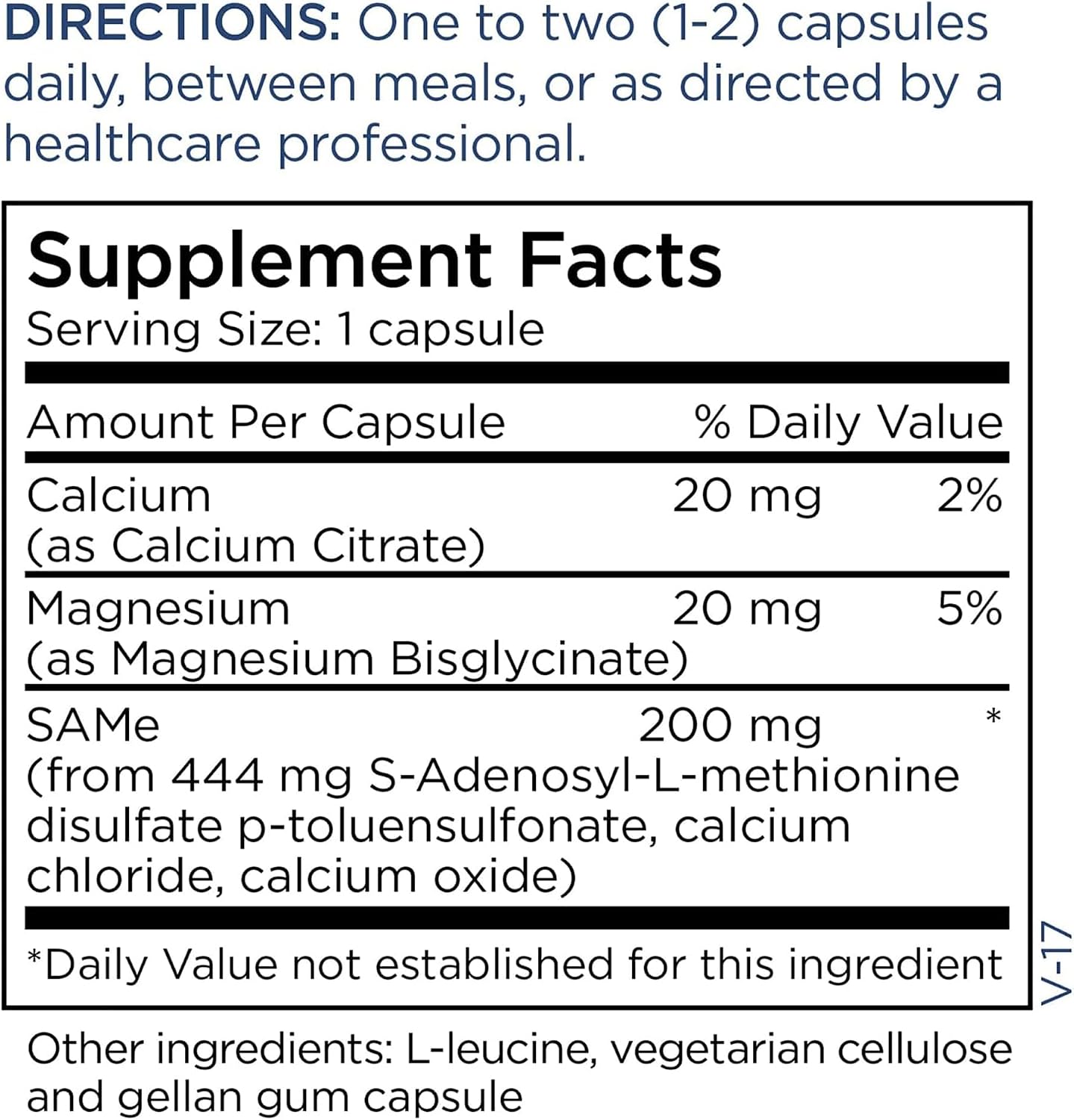 Metabolic Maintenance SAMe 200 mg – Methyl Donor – Mood, Joint & Liver Health – Acid-Resistant Capsules – 60 Servings