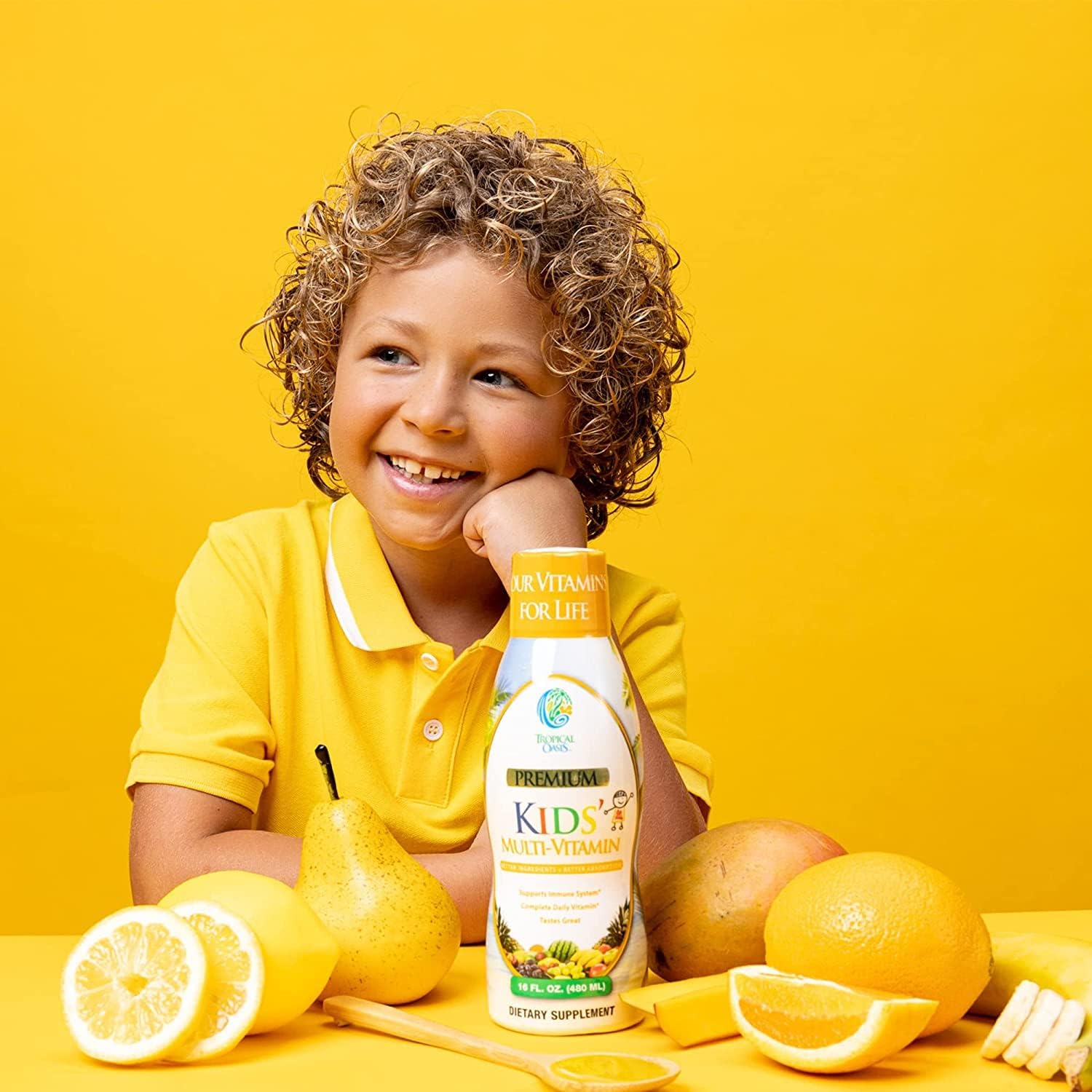 Tropical Oasis MultiVitamin Mineral for Children, 473 mL Liquid
