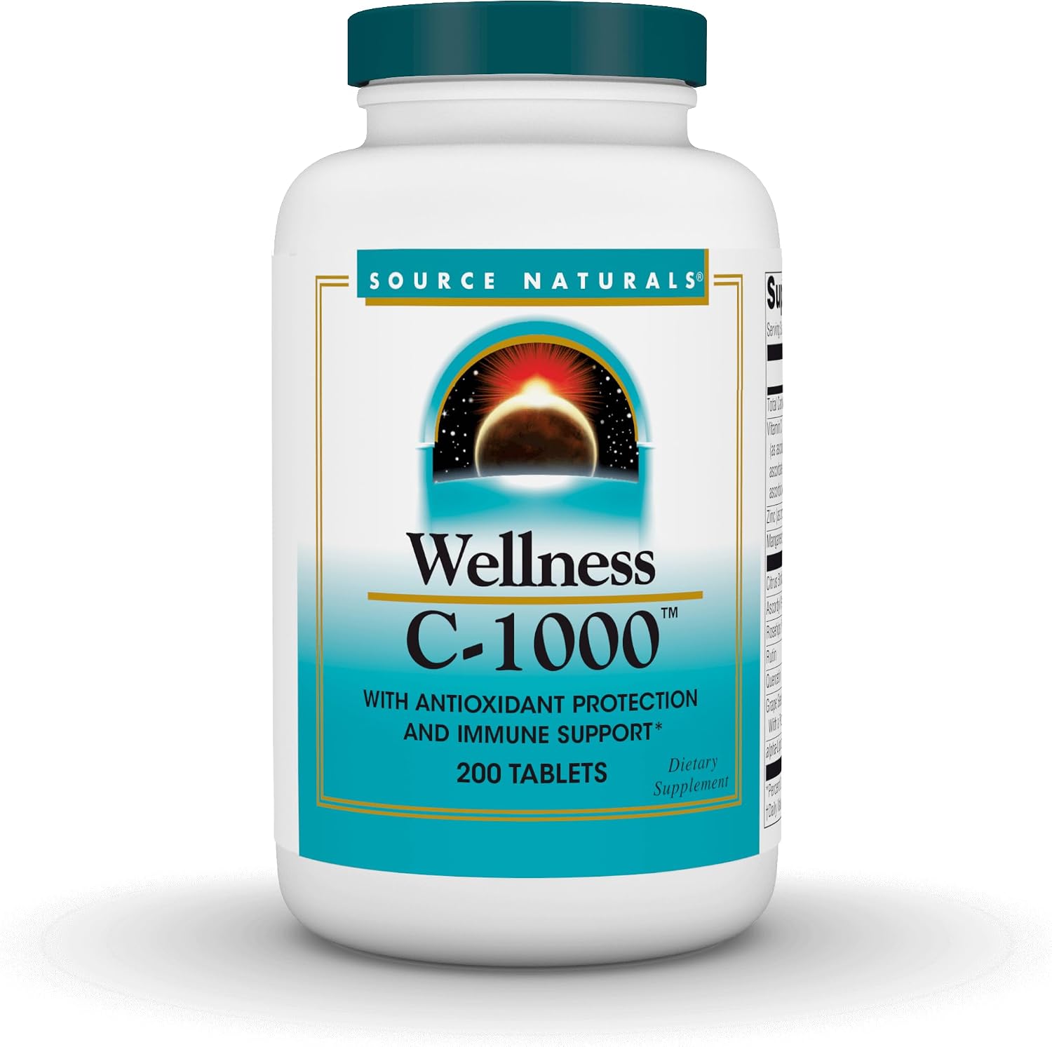 Source Naturals Wellness C-1000 - Vitamin C with Antioxidant Protection and Immune Support - 100 Tablets