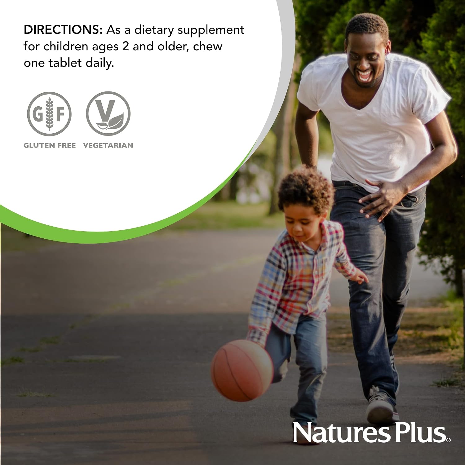 NaturesPlus Animal Parade Vitamin D3 Children’s Chewables - 90 Tablets