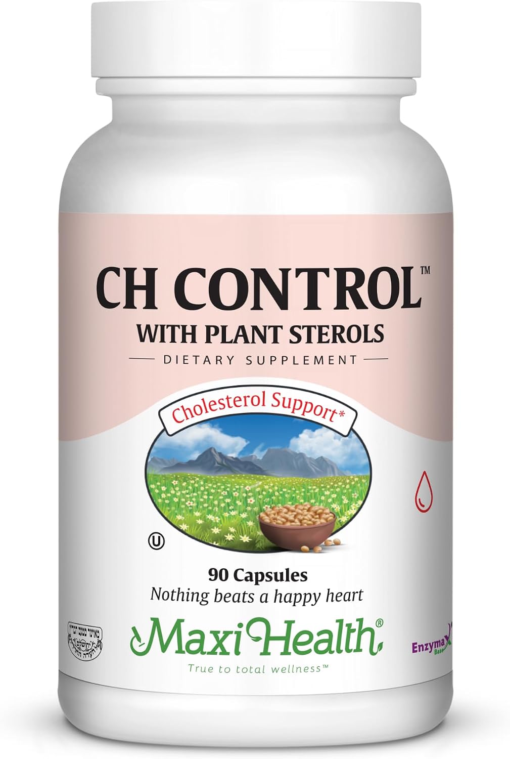 Maxi Health CH Control – Vitamin E and Magnesium – 90 Capsules – Kosher