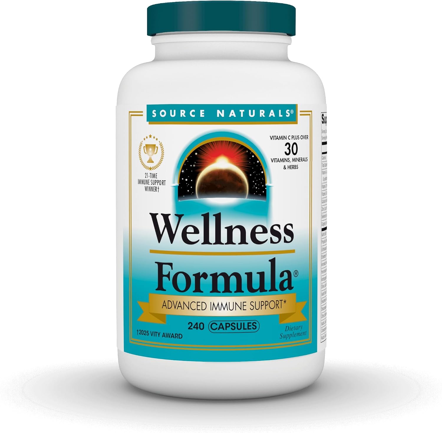 Source Naturals Wellness Formula Bio-Aligned Vitamins & Herbal Defense – 240 Capsules