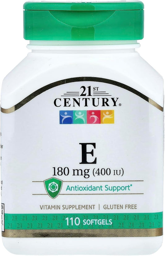 21st Century E 400 IU Blended Softgels, 110 Count