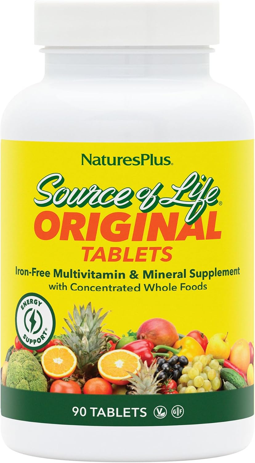 NaturesPlus Source of Life No Iron Multivitamin - 90 Tablets