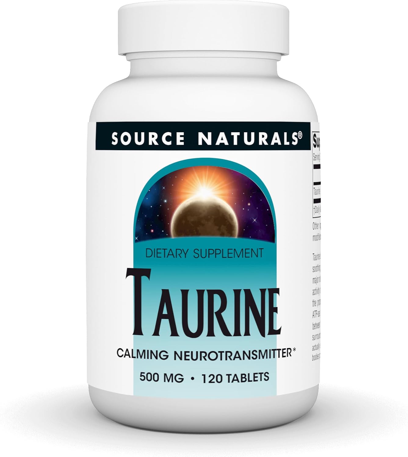Source Naturals Taurine, Calming Neurotransmitter* 500 mg – 120 Tablets