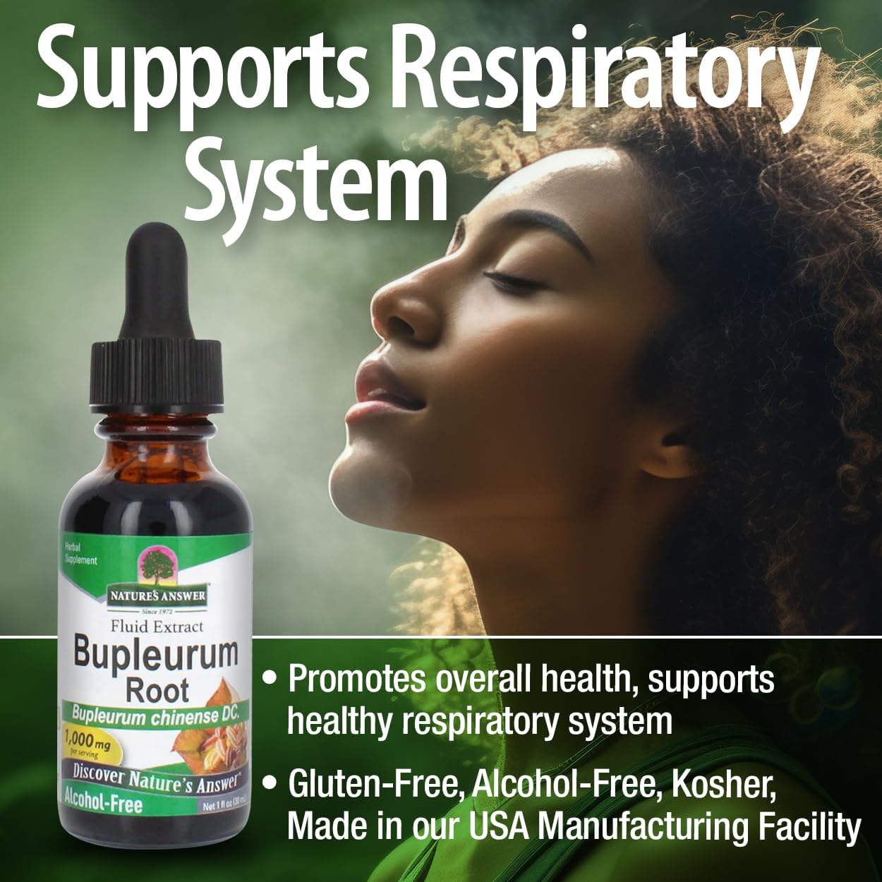 Nature's Answer Bupleurum Root - Natural Herbal Supplement - 1000 mg (30 mL)