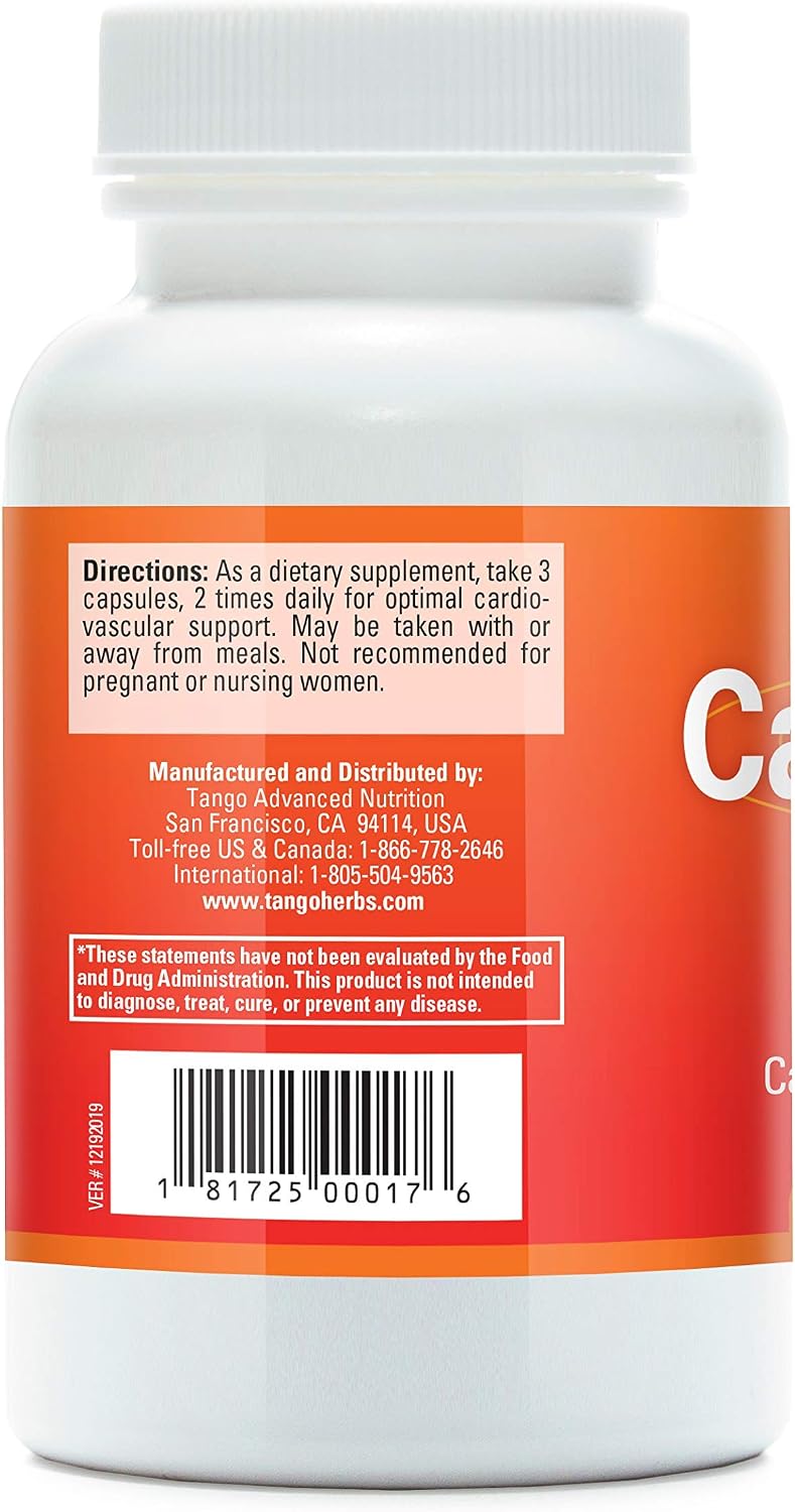 CardioPhase Natural Heart Health Support Supplement for Healthy Circulation and Cardiovascular Performance (180 Vegetarian Capsules)