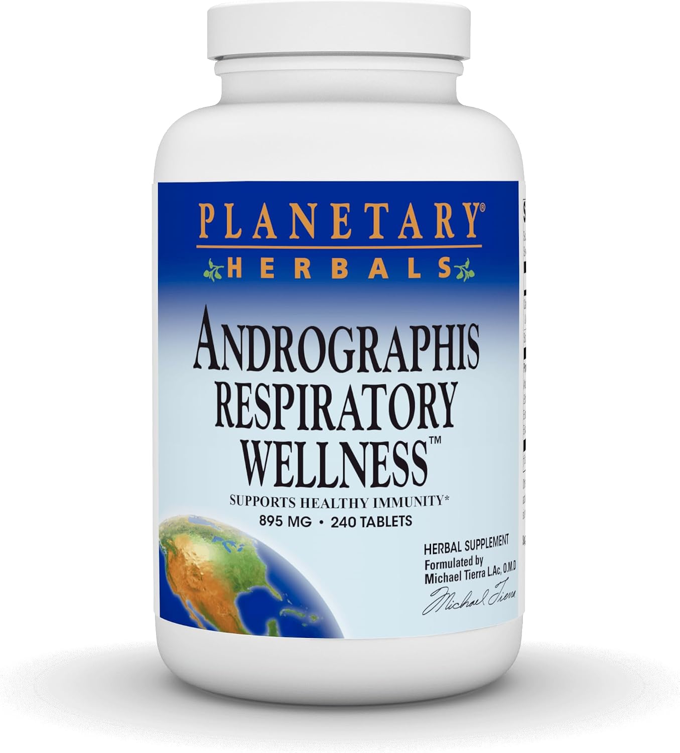 Planetary Herbals Andrographis Respiratory Wellness 895 mg – Supports Healthy Immunity, 240 Tablets