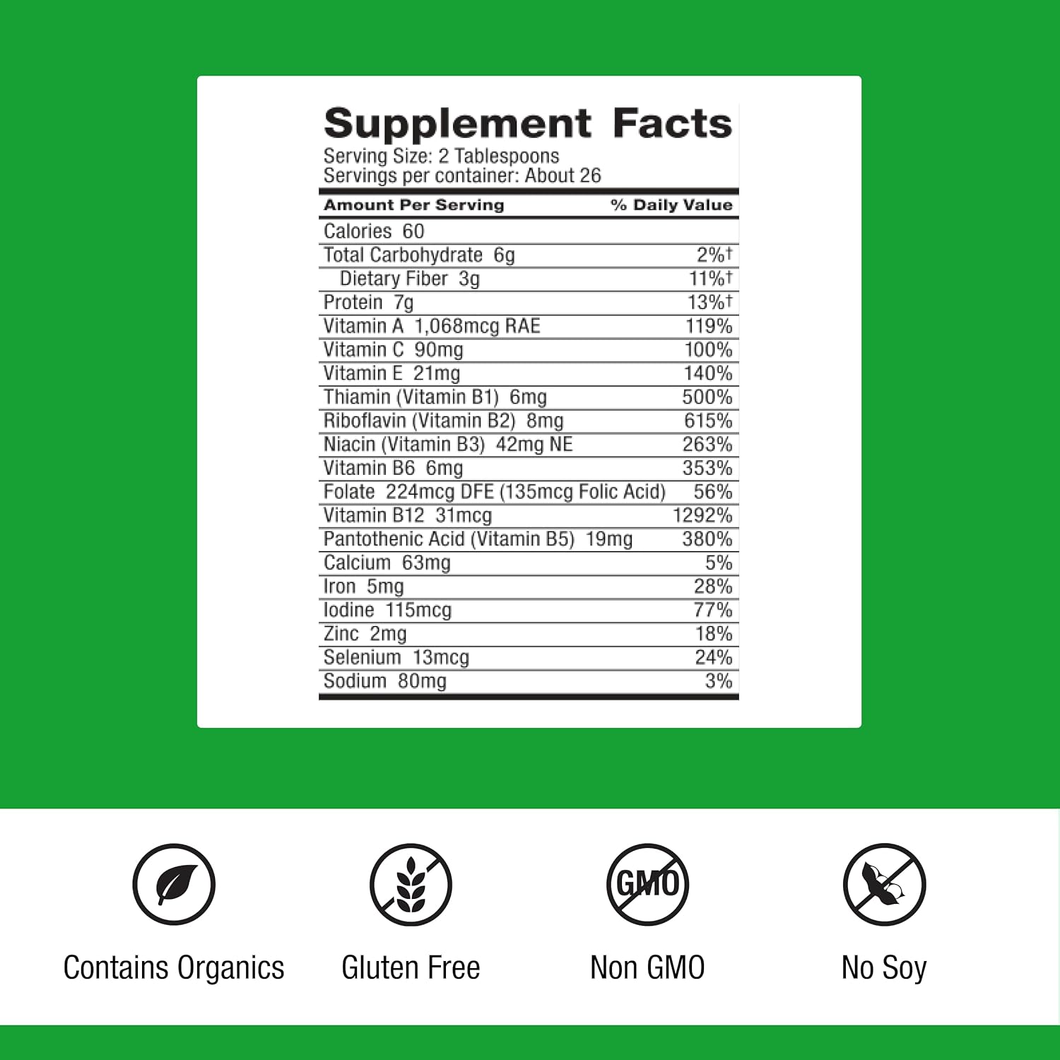 Dr. Schulze's SuperFood Plus – Whole Food Superfood Powder for Natural Energy and Vitality