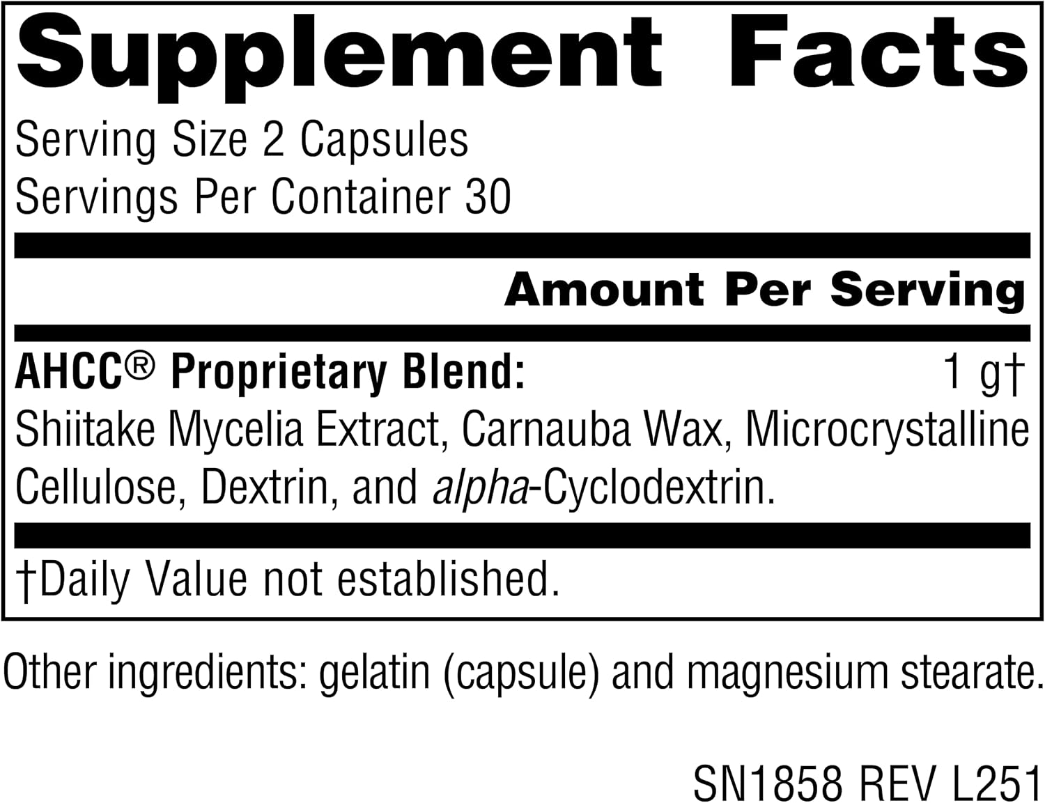 Source Naturals AHCC 500 mg, 60 Capsules