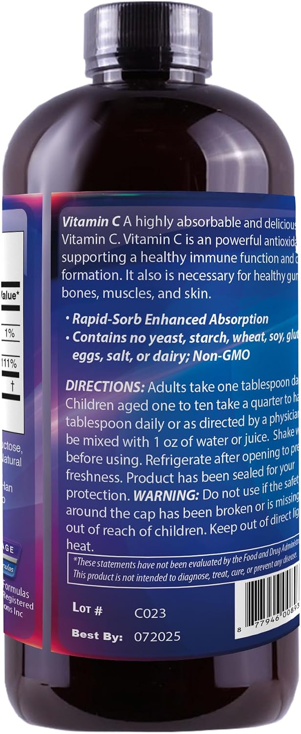 Liquid Vitamin C + Bioflavonoids 473 mL